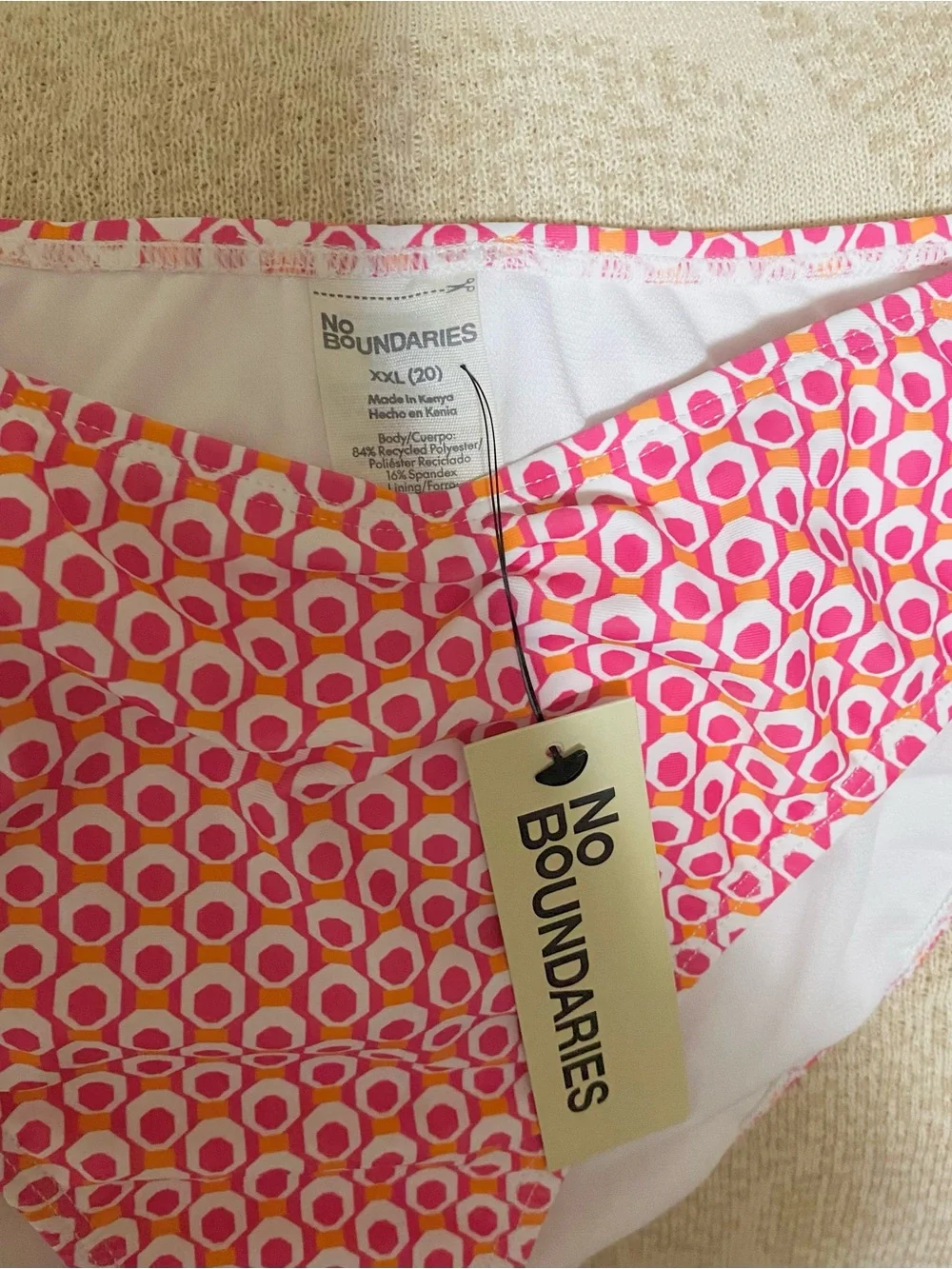 Bikini Bottoms pink and orange pattern - Picture 4 of 5